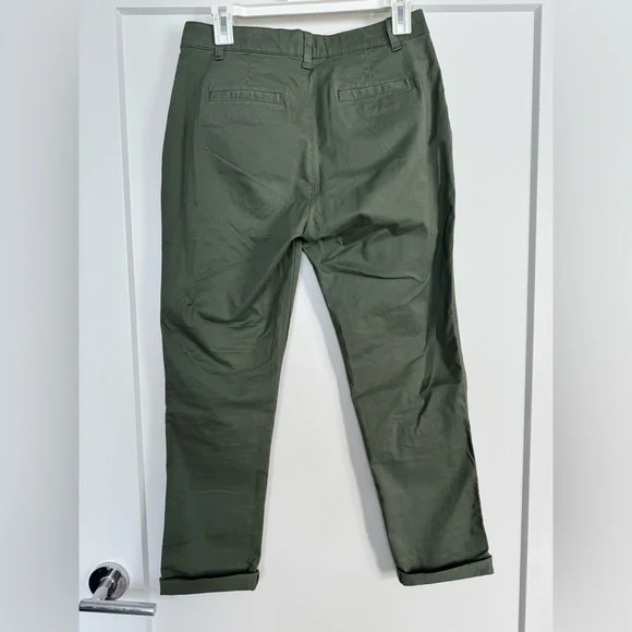 Olive Gap Girlfriend Chino Pants - Picture 2 of 3